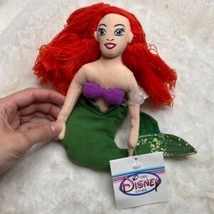 The Disney Store The Little Mermaid Ariel Mini Bean Bag-Beanie‎